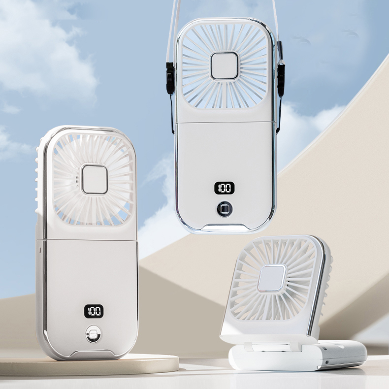 New LED 넥큐브 선풍기 3000mAh 보조배터리 겸용